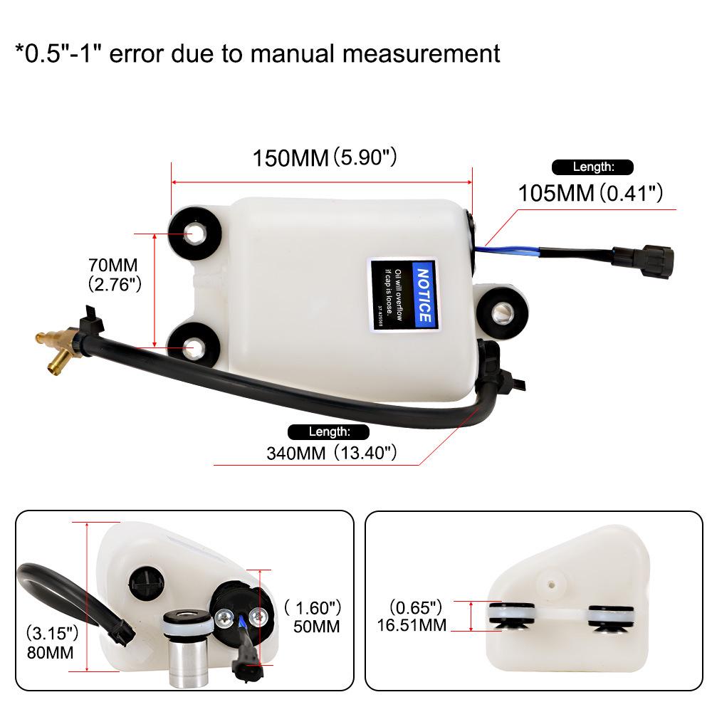 Сборка топливного бака подвесного мотора Mercury для моделей 2000-2013 годов (Номера деталей: 884525T1, 8M0064075, 1200-8M0064075)