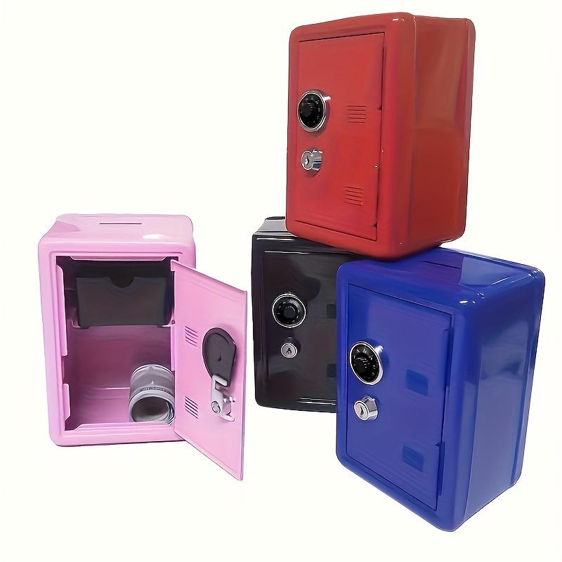 1 Pc Mini Safe Box with Combination Lock and Key for Home Storage of Documents, Money, Jewelry and Personal Valuables