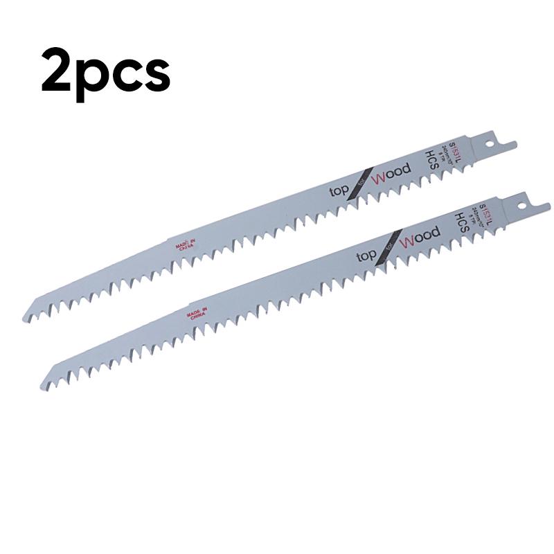 2pcs Saw Blades 240mm Reciprocating Blade 5 TPI For Metal Or Wood Cutting