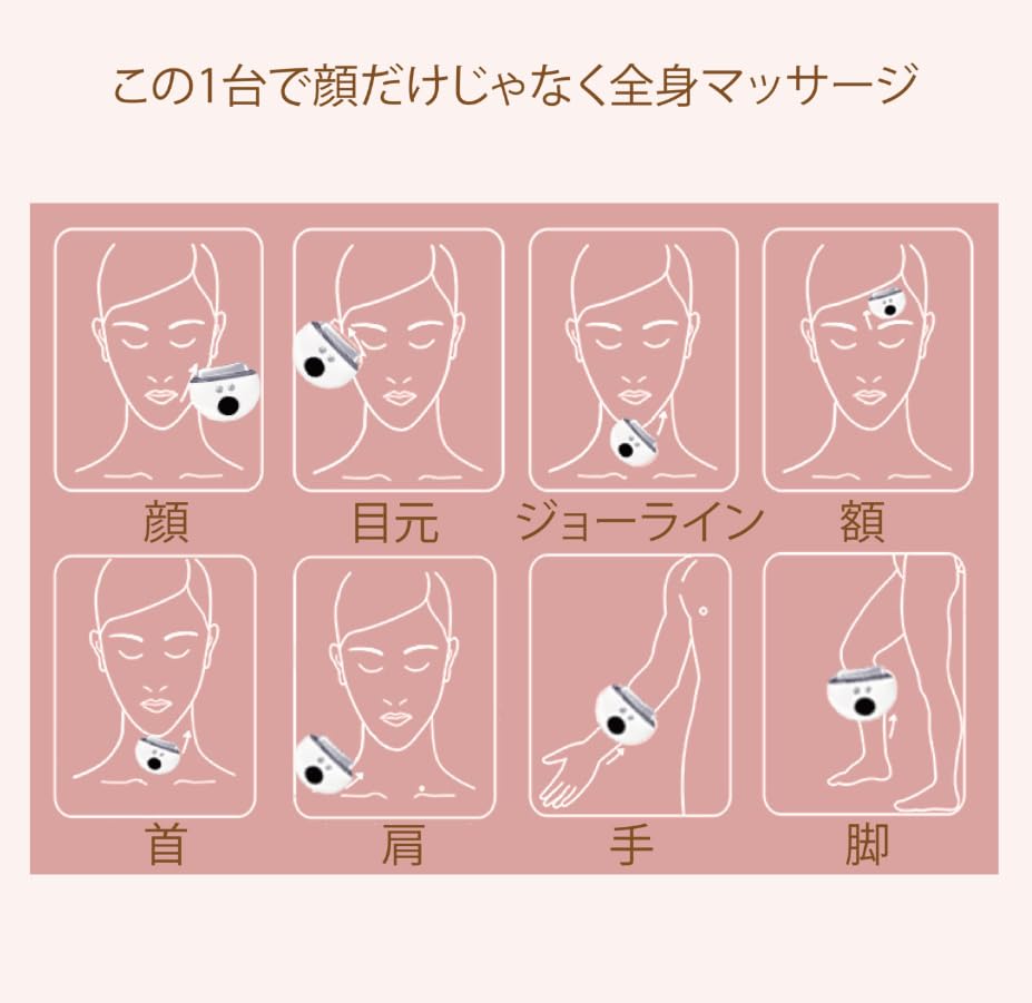 New for Spring DECIBELL Facial Massager with and Gua Sha Includes Japanese instruction 4 9 intensity and Gua Sha plate 2026 EMS, Warmth, Technology.