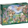 Puzzle 1000 pièces Chouettes dans les bois - DISET - Animaux - Adulte
