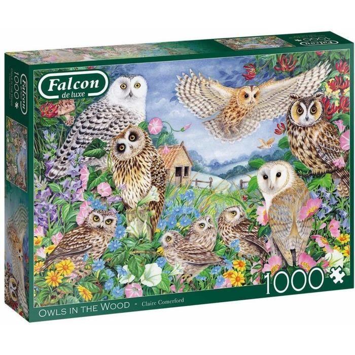 Puzzle 1000 pièces Chouettes dans les bois - DISET - Animaux - Adulte