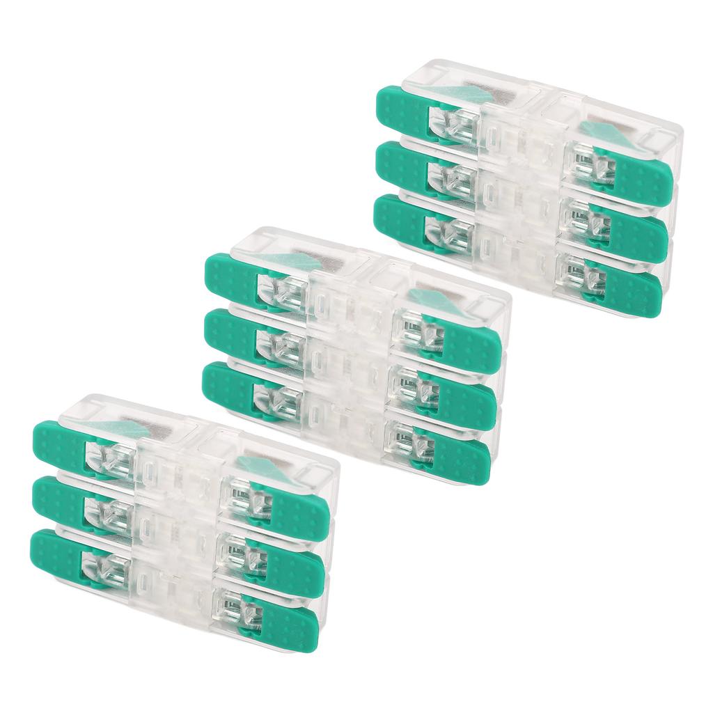 10 шт. 3 в 3 выхода Разъем для проводов Быстрое подключение Клемма проводника Электрические кабельные соединители 0,5-6 мм²