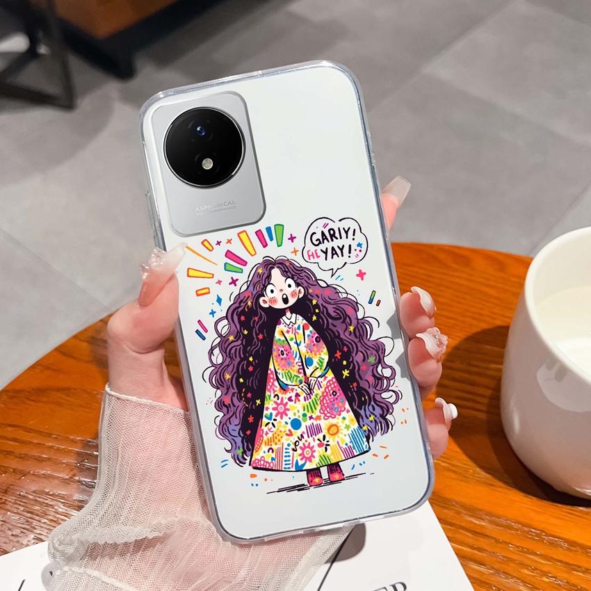 Для Vivo Y02 Y02A Y02S Y10 Y11 Y12 Y12a Y13 Y15 Y15a Y16 Y17 Y19 Прозрачный ТПУ чехол с рисунком океанического кита, противоударная задняя крышка для Vivo, силиконовый чехол для телефона