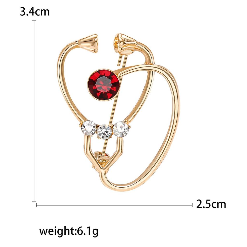 Blucome Новинка 2023 года, броши-стетоскопы для женщин, унисекс, 2 цвета, больница, доктор, медсестра, офис, повседневная брошь, булавки, подарки