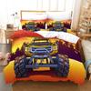 Постельное белье Monster Jam Односпальное Полуторное Двуспальное Евро Размер King Size Комплект постельного белья Monster Jam F1 Спальня Подростка Комплекты с пододеяльником Аниме