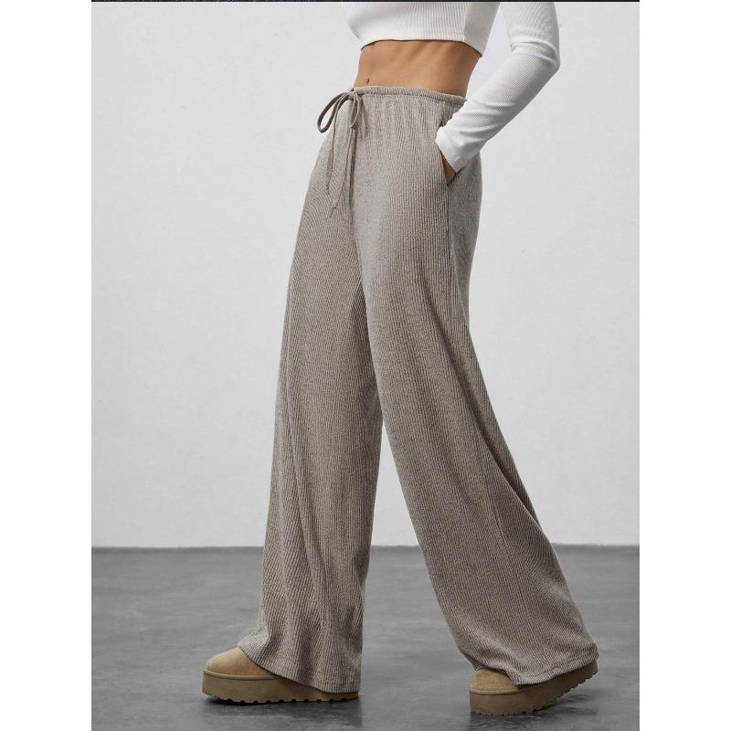 JKASHDK Женские модные повседневные однотонные брюки с высокой талией и принтом, брюки и капри