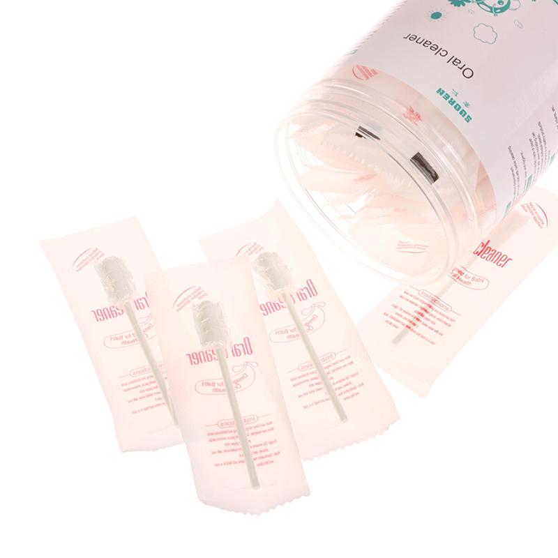 30 шт./кор. детский очиститель языка одноразовая марлевая зубная щетка бумажный стержень очиститель полости рта щетка для новорожденных уход за полостью рта палочка уход за зубами