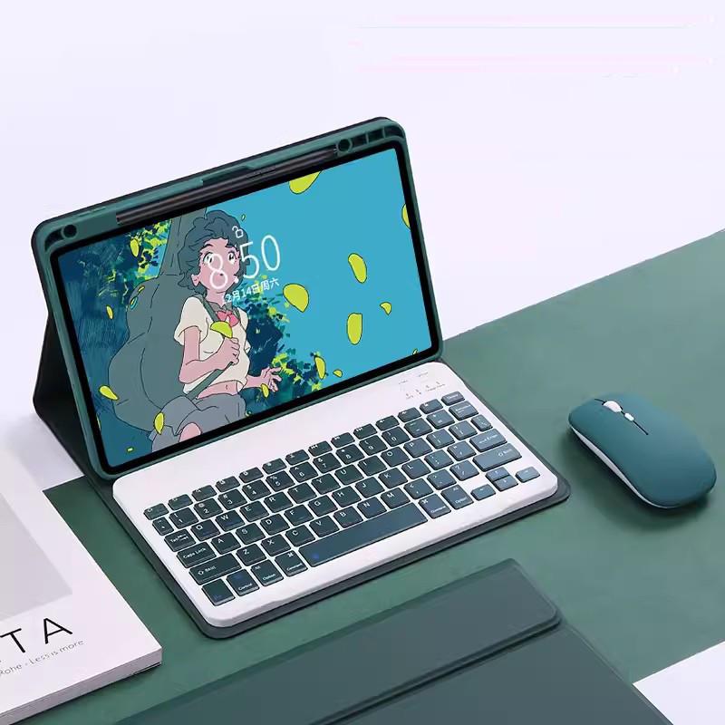 Магнитный кожаный чехол для планшета Xiaomi Poco Pad 12,1 дюйма 2024 6S Pro 12,4 5 6 Pro 11 для Redmi Pad SE 11 чехол с мышкой Bluetooth-клавиатурой