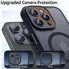 Матовый чехол для телефона для iPhone 16 15 14 13 12 11 Pro Max Plus для Magsafe Матовый прозрачный магнитный чехол-бампер для защиты объектива