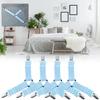 4PCS Blue Triangle Bed Mattress Sheet Clips Grippers Straps Suspender Fastener Holder