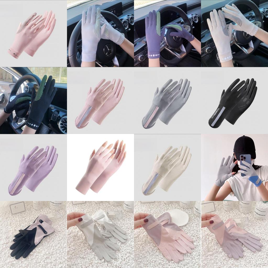Женские УФ-защитные перчатки с сенсорным экраном для вождения на открытом воздухе и защиты от летнего солнца