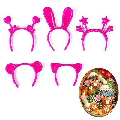 5 шт. инструменты для украшения бенто, обеденная коробка бенто, еда, головные уборы, буфет, сэндвич-топперы, декор для украшения бенто