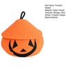 Halloween Woven Pumpkin Basket with Lid Empty Rope Woven Basket Trick or Treat Pumpkin Storage Bin Candy Snack Container
