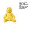 Pet Toy with Soft Plush Fabric Bite-Resistant Chew Toy Built-in Sound Design Yellow Duck Shape Dog Toy for Puppy Adult