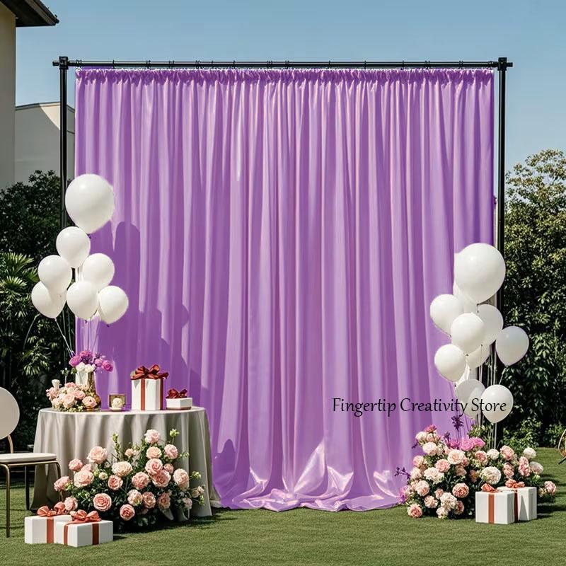 Satin Backdrop Curtain,with Rod Pocket for Wedding,Birthday,Baby Shower,Photography,Graduation Party Backdrop Drapes,1 Panel 5