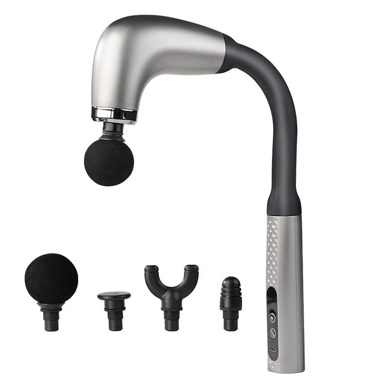 Массажный пистолет с длинной ручкой для локтей и тела для шеи, плеч, талии, спины и шейного отдела позвоночника