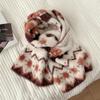 Soft Winter Scarf Cat Shawl Wrap Cute Mink Wool Scarf  Women