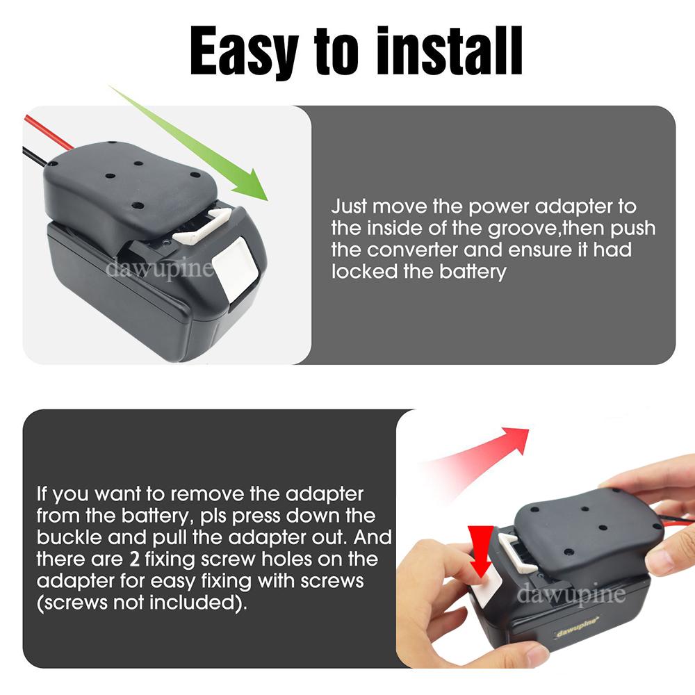 Power Wheels DIY Адаптер Кабель-адаптер для аккумуляторов Makita 18V 20V, Milwaukee 18V 20V, Dewalt 18V 20V для детского электромобиля Peg-Perego