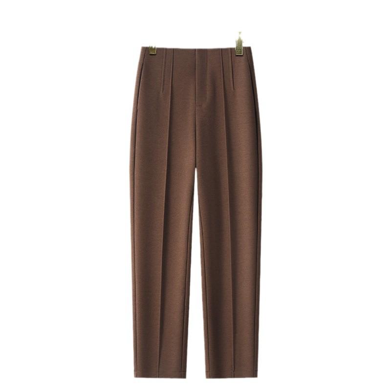 Women's Slimming Straight Leg Harem Pants - Spring/Autumn 2024 Ankle-Length Commuting Trousers.