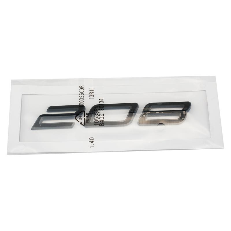 Car 3D ABS Letters Logo Decals Sticker For Peugeot 208 308 408 508 408X 508L 2024 2025 Car Trunk Alphabet Emblem Badge Sticker