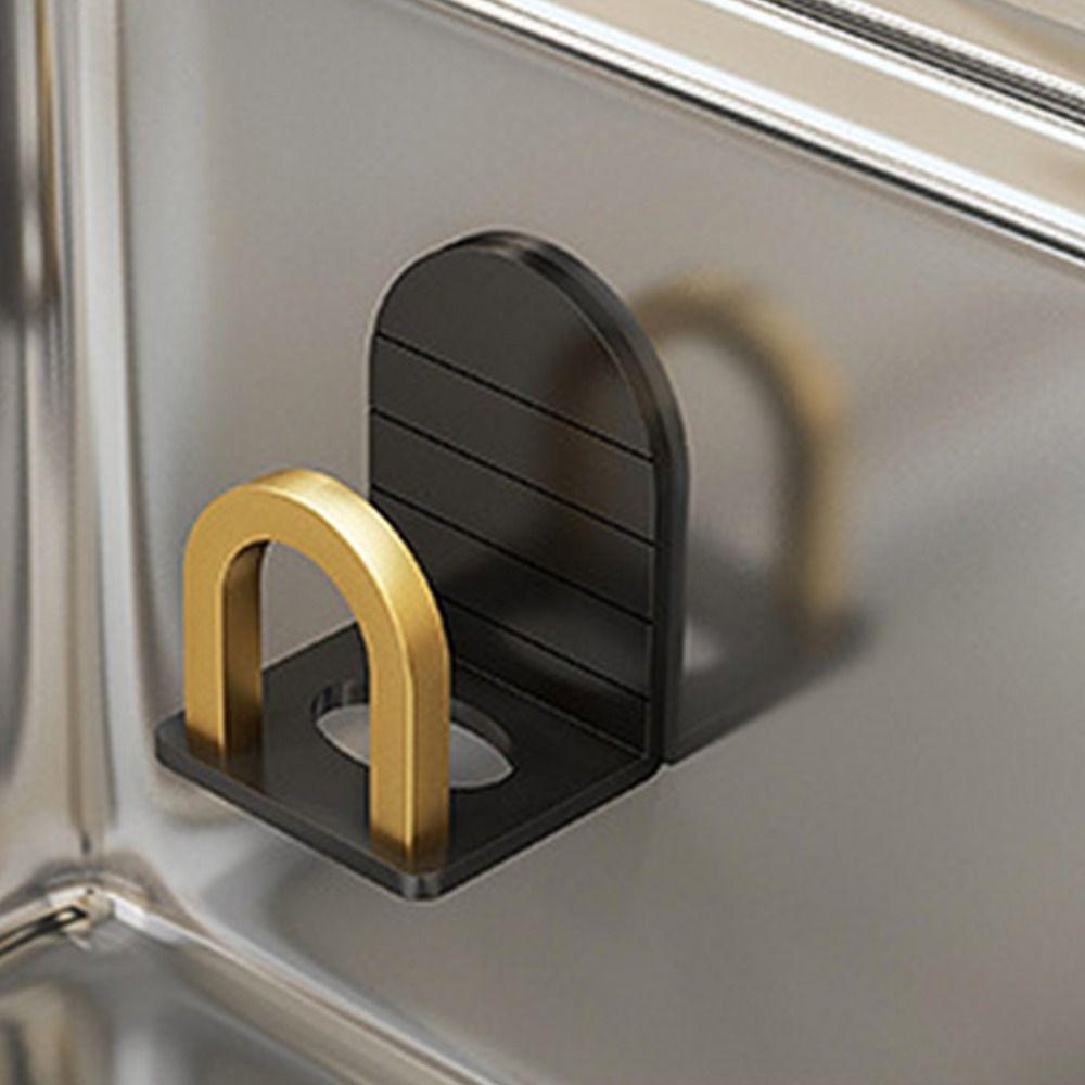 Самоклеящийся держатель для губки для раковины, алюминиевый держатель для хранения губки для кухонной раковины