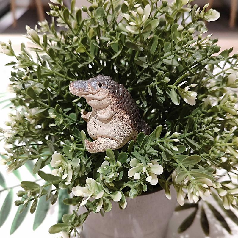 Boutique Sand Tea Petting Little Crocodile Tea Pet Ornaments Handmade Tea Ceremony Tea Play Teatable Gift Collection