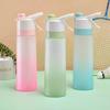 NEW 700ML Sport Spray Mist Water Bottle Cool Down Drinking Kettle Water Cup