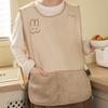 New Waterproof Stain-Resistant Apron Wipeable Hands Vest Style Breathable Sleeved Apron Anti Dirty Multipurpose Coffee House