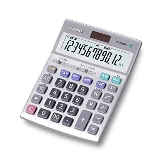 Casio Professional Business Calculator 12-Digit Verification Function Desktop Type DS-20WKA-N Green Purchasing Law Compliant Eco Mark Certified