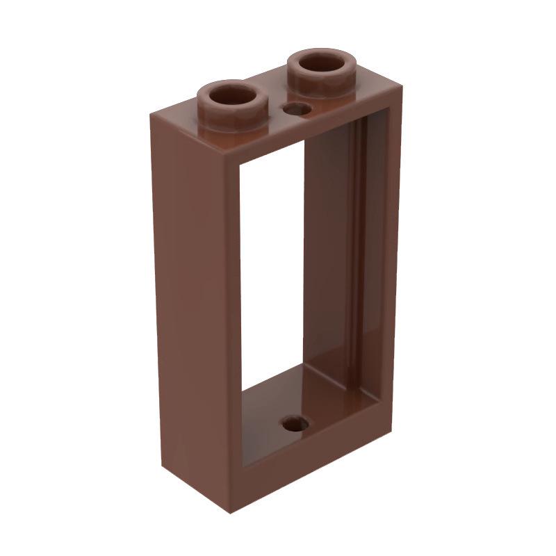 50 г MOC 60593 - Строительные блоки из мелких деталей: Оконная рама 1x2x3 с аксессуарами 60602