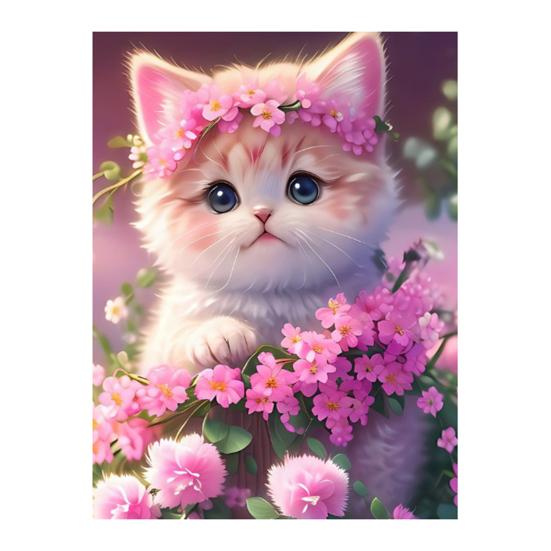 1 комплект, мультяшный кот, стразы, картина с холстом, инструменты для сверления, 5D полная дрель, сделай сам, поделки, горный хрусталь, художественный комплект для рисования, украшения для начинающих, взрослых