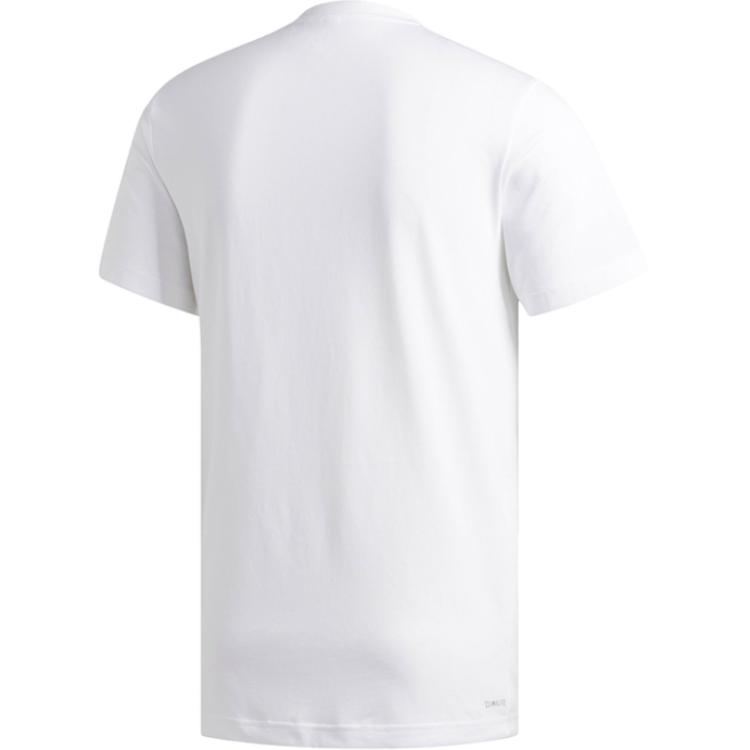 Adidas Dame Geek Up Круглый вырез Удобная футболка с коротким рукавом Мужские топы Белый DU6295