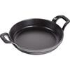 Staub "Round Stackable Dish, Gray, Round, 16cm" Enamel and Iron Gratin Dish [Official Japanese Product] Dish 40509-552