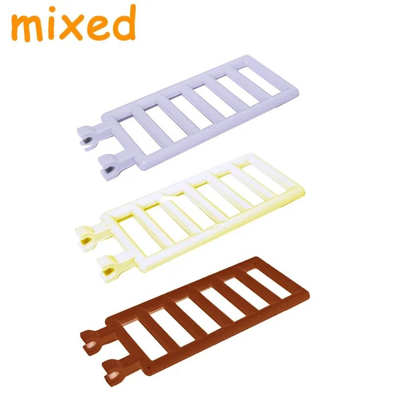 Аксессуары для Города Строительных Блоков Деталь MOC Забор Перила Лестничная Ограда Лестница Ограждающий Брус Замок Сад Ферма Военный Собираемый Кирпич