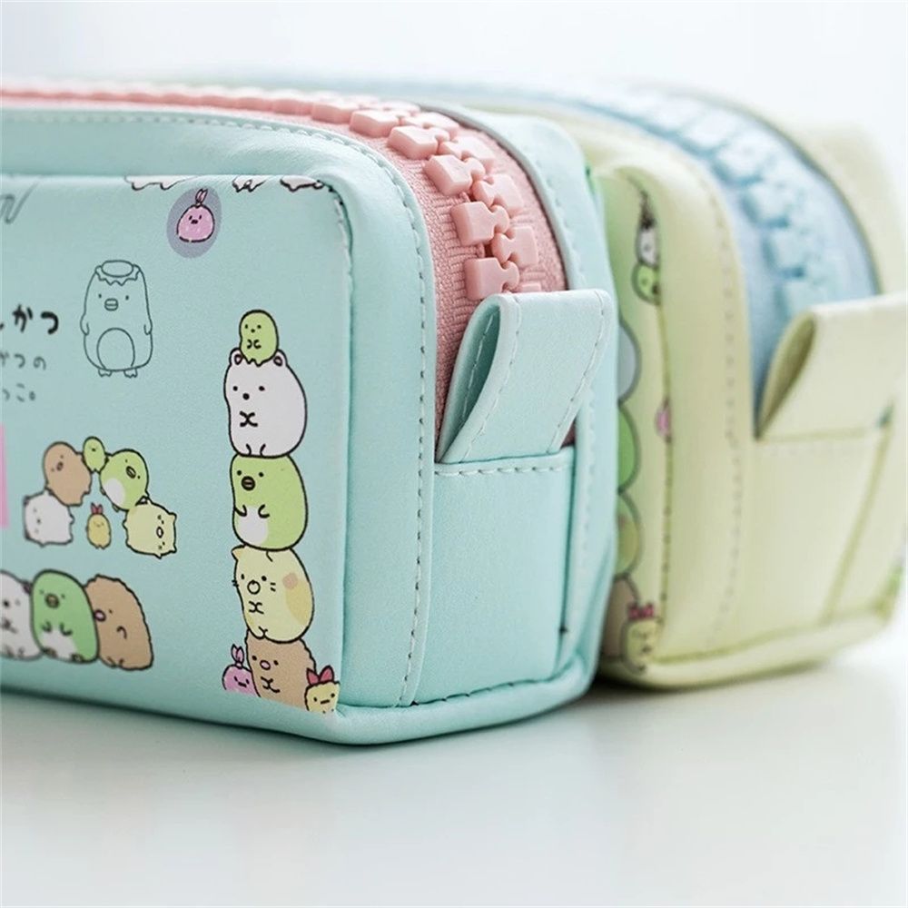 Каваи Животное Собака Студент Большая Вместимость Мультяшный Пенал Канцелярский Бокс Сумка для Карандашей Пенал