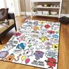 Mr. Men Little Miss Carpet Rug for Living Room Bedroom Home Sofa Decoration,Kids play Non-slip Floor Mat