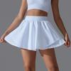 Охлаждающий эффект, Защита от солнца, Повседневная теннисная юбка, Приталенная, Для спортивных тренировок, Внутренний карман, Антибликовая, Юбка для йоги и фитнеса