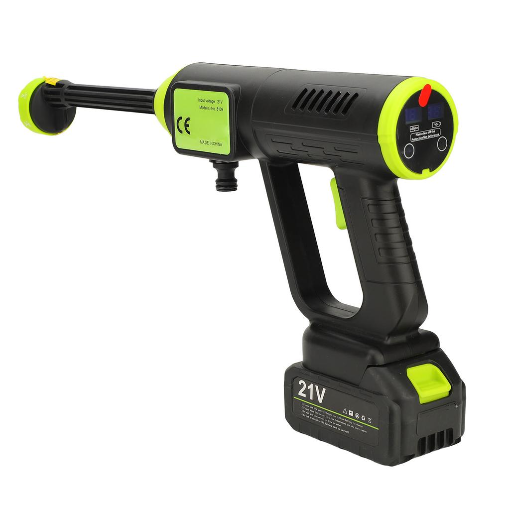 Бесщеточная мойка высокого давления 60 бар, работающая от аккумулятора, портативная моечная машина с ЖК-экраном 6 дюймов