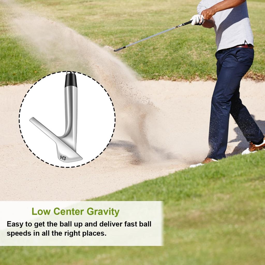 MAZEL FORGED Кованые гольф-кроссовки Sand Wedge Loft 48 50 52 54 56 58 60 градусов Широкая подошва Wedge Steel R 58 Мужские правши Угол градусы, градусы, градусы,