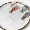 Пустой Матовый Акриловый Карточка Места Арка Бирки для Багажа Свадебный Гость Карточка с Именем для Сопровождения Бирка для Подарка Знак Зарезервированного Места Зеркало Золотой Серебряный