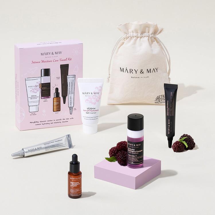 Дорожный набор для ухода за кожей Mary & May Soothing Trouble Care & Intense Moisture Care, увлажняющий, Kbeauty, корейская косметика, пробник