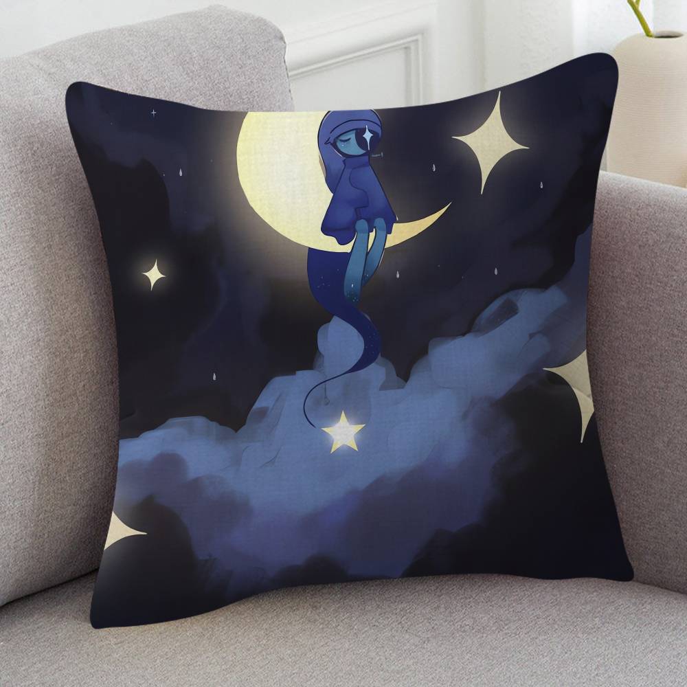 GAME Dandys World Cartoon Series Square Pillowcase Soft Waist Sofa Cushion Cover Bedroom Room Pillowcase