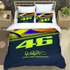 3D Печатный Комплект Постельного Белья VR-46 с Пододеяльником и Наволочками для Мотоциклов, Размер: Полуторный, Двуспальный, Евро, для Детей и Взрослых, Спальни