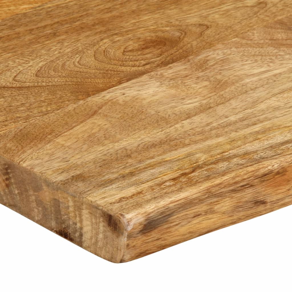 Solid Mango Wood Table Top with Natural Edge 80 x 40 x 2.5 cm