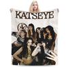Корейский стиль KATSEYE Грубое фланелевое одеяло Весеннее Мягкое теплое плед для детской спальни Новинка Покрывало Чехол для диван-кровати