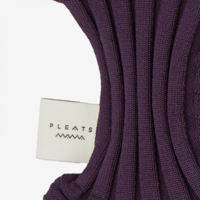 Pleatsmama New Bow Bag Deep Purple