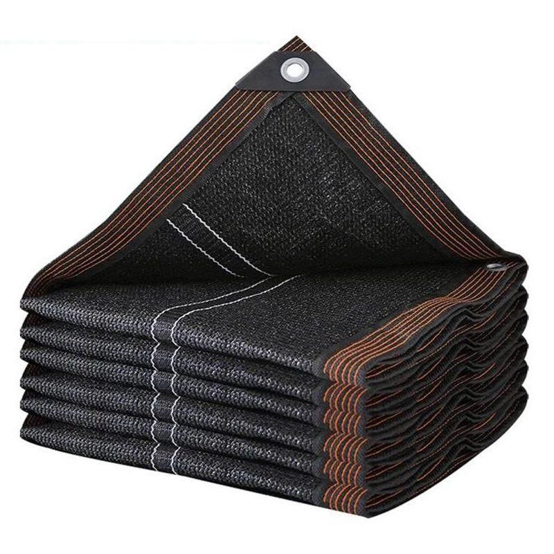 3~12-контактная черная затеняющая ткань, сетка для защиты от солнца с кромкой с люверсами, солнцезащитная сетка для перголы, теплицы для растений, садов, патио, навеса