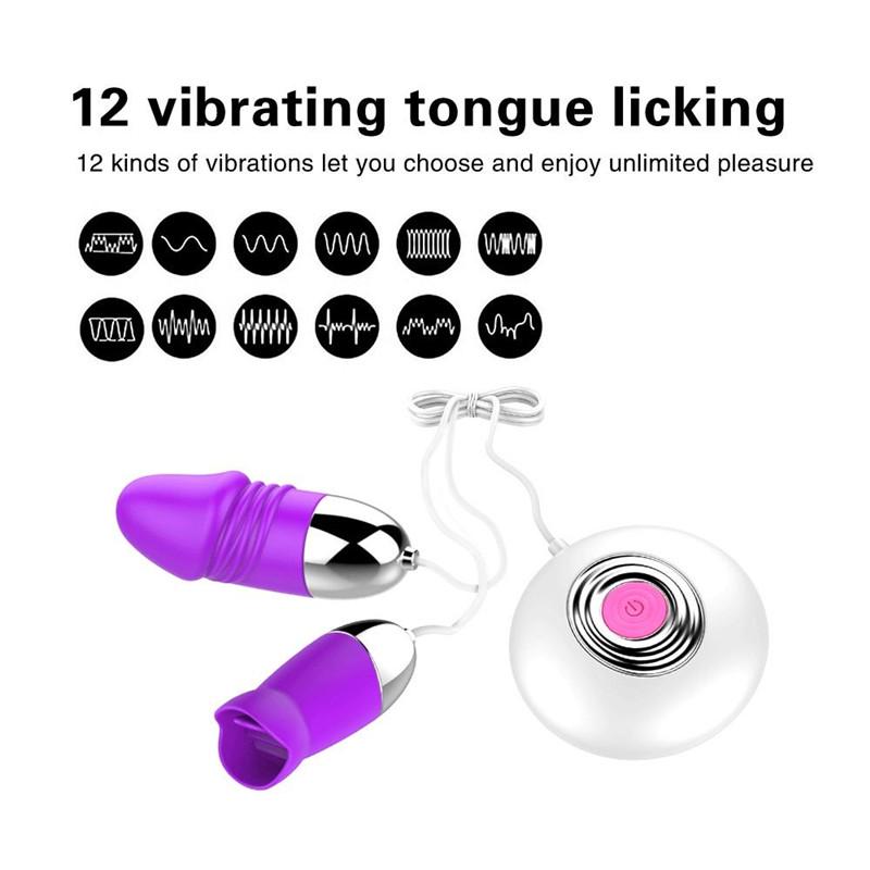 Clitoris Oral Tongue Vibrator Nipple Sucker Remote Control Clitoris Stimulator Sex Toy for Women
