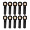 10pcs RC Tie Rod End Plastic Material Black 2.5mm Aperture 23mm Height Ball Head Holder Tie Link Rod End for 1 10 RC Car